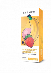 Жидкость Element Salt - Strawberry Banana Gum (Жвачка Клубника Банан) 30 мл (20 мг)