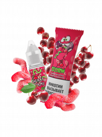 (М) Жидкость Slurm Low Salt - Cherry Worms (Кислые Вишневые Червячки) 10 мл (15 мг)