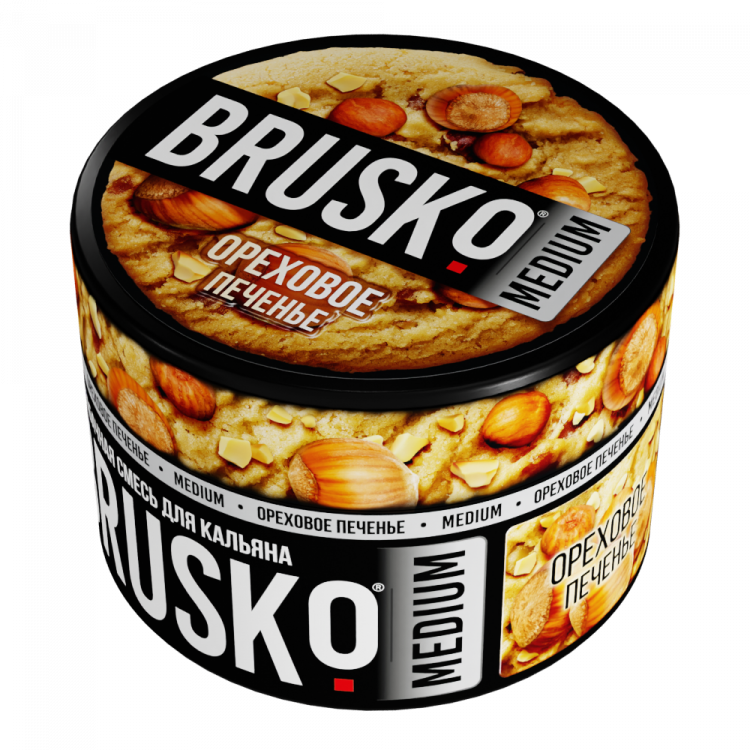 Бестабачная смесь BRUSKO Medium - Ореховое печенье 50 гр