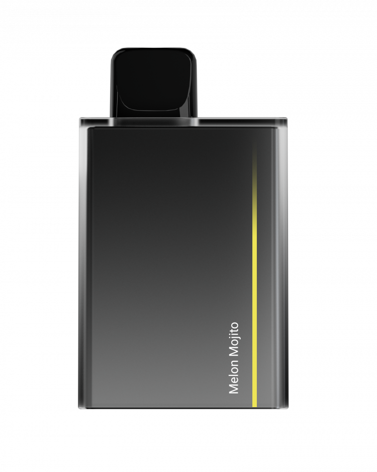 (М) Одноразовая электронная сигарета SOAK CUBE Black (7000) - Дынный мохито
