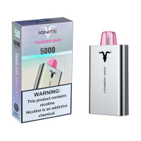 (М) Одноразовая электронная сигарета IGNITE V50 (5000) - Клубника Манго