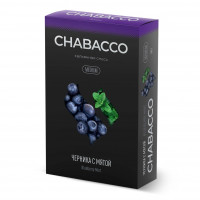 Бестабачная смесь Chabacco Medium - Blueberry Mint (Черника с Мятой) 50 гр